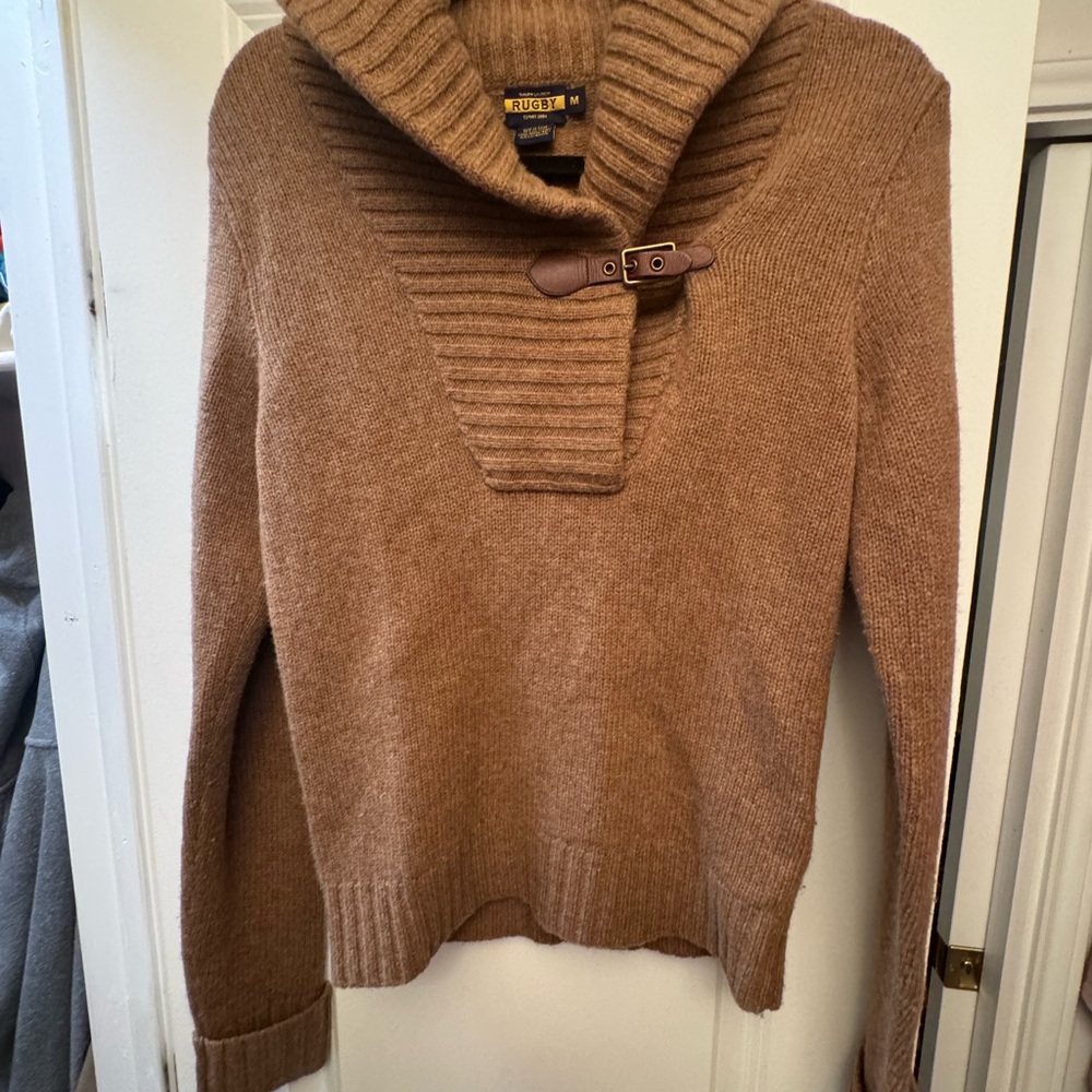 Rugby Ralph Lauren shawl neck wool sweater Sz M